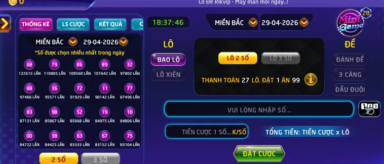 Lô Đề 1 Ăn 900 Tại RikVip Sân Chơi Dành Cho Những Lô Thủ Chuyên Nghiệp