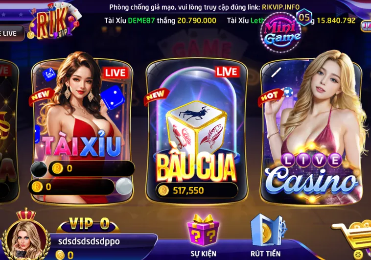 Khám Phá Trải Nghiệm Đỉnh Cao Khi Tham Gia Casino Livestream Tại RikVip Mỗi Ngày