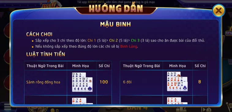 Mậu Binh Tại RikVip Trải Nghiệm Xếp Bài Đỉnh Cao Cho Cược Thủ