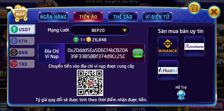 Hướng Dẫn Cách Nạp Tiền RikVip An Toàn Nhanh Chóng Cho Mọi Anh Em Game Thủ