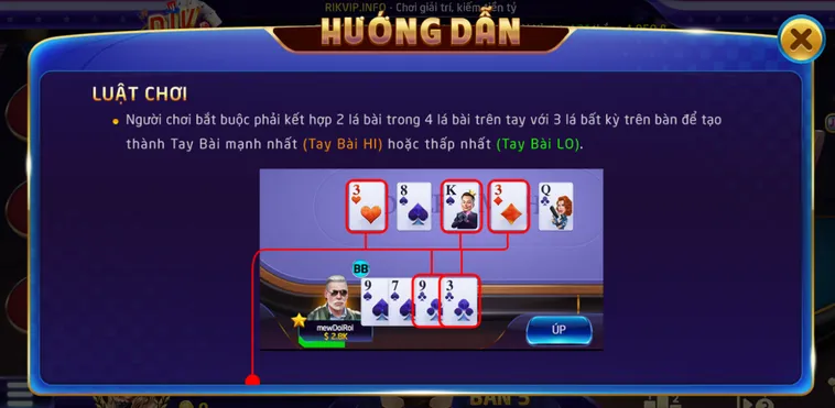 Omaha Poker 6 Tại RikVip Sân Chơi Bài Đỉnh Cao Cho Anh Em Thợ Săn