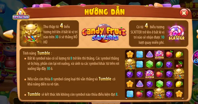 Nổ Hũ Candy Fruit Samurai Tại RikVip Trải Nghiệm Quay Hũ Đầy Kịch Tính
