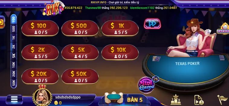 Đấu Trường Texas Poker Tại RikVip Nơi Thể Hiện Bản Lĩnh Của Các Cao Thủ