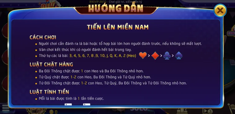 Trải Nghiệm Đỉnh Cao Với Tiến Lên Miền Nam Tại RikVip Cho Các Game Thủ