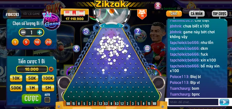 Minigame Zik Zak Tại RikVip Cơ Hội Thắng Tiền Tỷ Trong Tích Tắc